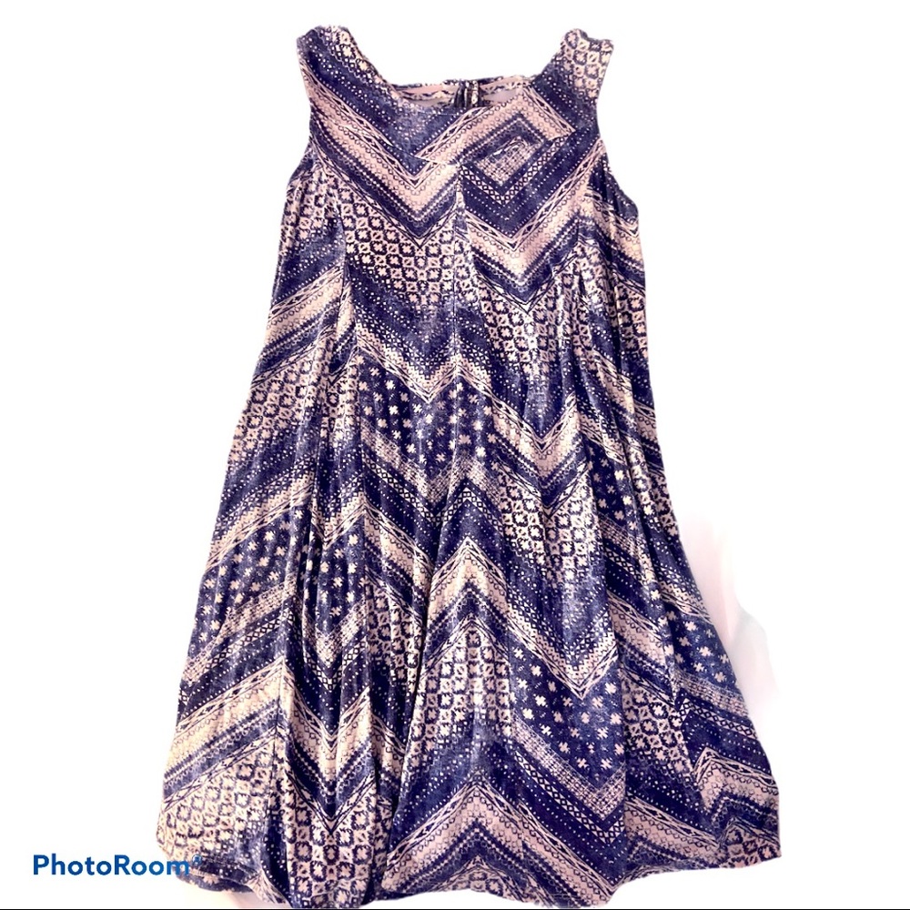 Kandy KISS Blue Patterned Dress
